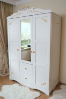 Kleiderschrank weiß Kutsche 3 T