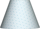 Lampenschirm türkis Wabenmuster