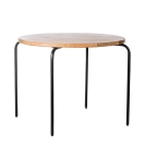 Kindertisch Holz Metall schwarz