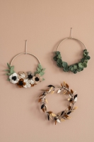 Wanddeko Flower Hoop Blumenkranz