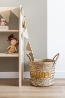 Flechtkörbe Mess/Stuff natur-senfgelb 2-er Set