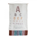Baumwoll-Wanddeko Beta ABC