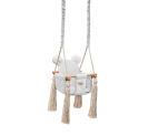 Kinderschaukel mit Quasten grau