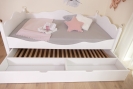 Kinderbett 120x200 cm weiß Kristallserie 2