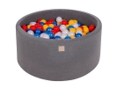Bällebad dunkelgrau rund inkl. 200 Bälle