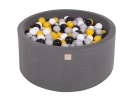 Bällebad dunkelgrau rund inkl. 200 Bälle