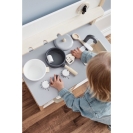 Holz Spielküche weiß-grau