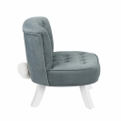 Samt Kindersessel Hase grau