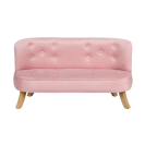 Samt Kindersofa rosa