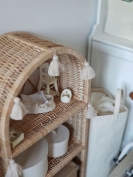 Standregal Rattan natur