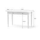 Kinderschreibtisch Ines weiß