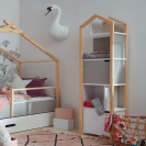 Standregal Manhattan Joey grau-weiß