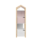 Standregal Manhattan Joey rosa-weiß