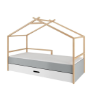 Tipi Kinderbett TeePee 90x200cm mit Schublade