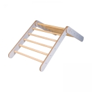 Kletterdreieck Holz grau