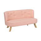 Kindersofa puderrosa