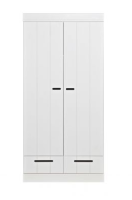 WOOOD Schrank Connect weiß 2 türig mit Schubladen