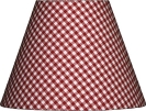Lampenschirm Karo rot