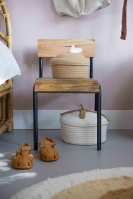 Kidsdepot Aufbewahrungskörbe Bowie mit Deckel natur-beige