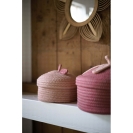 Kidsdepot Aufbewahrungskörbe Bowie mit Deckel rosa