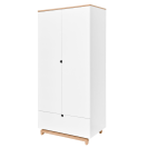 Schrank Nomi 2-türig weiß-natur