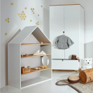 Schrank Nomi 2-türig weiß-natur