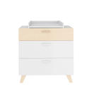 Kommode Hoppa weiß-natur
