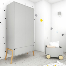 Schrank Lotta 2-türig grau