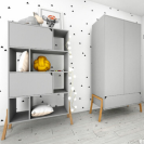 Schrank Lotta 2-türig grau