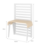 multifunktionales /mitwachsendes Babybett Hoppa weiß-natur