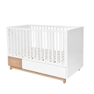 Babybett Nomi weiß-natur 70x140 inkl. Schublade