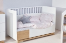 Babybett Nomi weiß-natur 70x140 inkl. Schublade