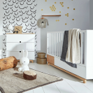 Babybett Nomi weiß-natur 70x140 inkl. Schublade
