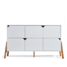 Große Kommode Lotta Snow 6 Schubladen