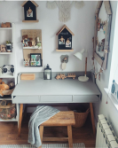 Kinderschreibtisch Lotta grau