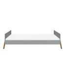 Kinderbett Lotta 90x200 grau