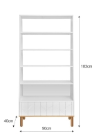 Bücherregal Toteme botanic weiß