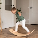 Balance Board Holz mit Filz weiß/beige