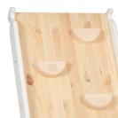 Kletterdreieck + Rutsche-Kletterwand Set Holz weiß