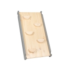 Kletterdreieck + Rutsche-Kletterwand Set Holz grau