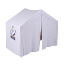 Großes Kletterdreieck / Spielhaus blau-weiß