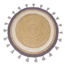 Runder Jute Teppich Sem beige
