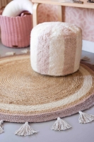 Runder Jute Teppich Sem beige