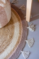 Runder Jute Teppich Sem beige