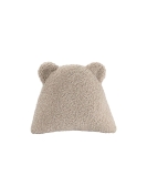 Wigiwama Boucle Teddy Bär Kissen beige