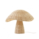 Kidsdepot Tischlampe Pilz Boletus Rattan natur