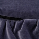 runde Spielmatte mit Rüschen blau-grau