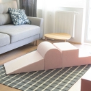 Schaumstoffbausteine Boucle cremeweiß 3-teilig