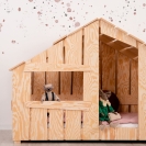 Hausbett / Hütte Holz Fred