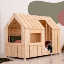 Hausbett / Hütte Holz Mat